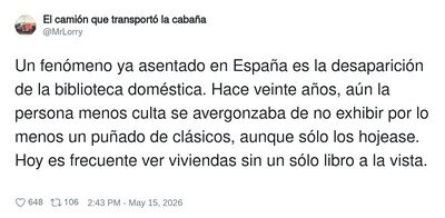 La cultura se est&aacute; perdiendo