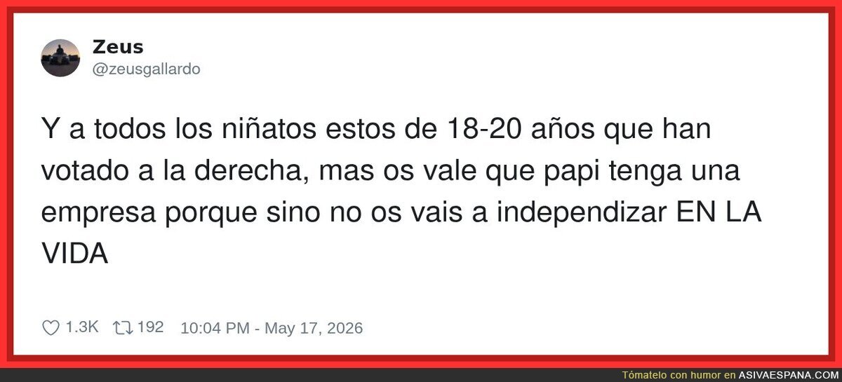 Pap&aacute; empresario = salvaci&oacute;n nacional, vuestro voto es secundario