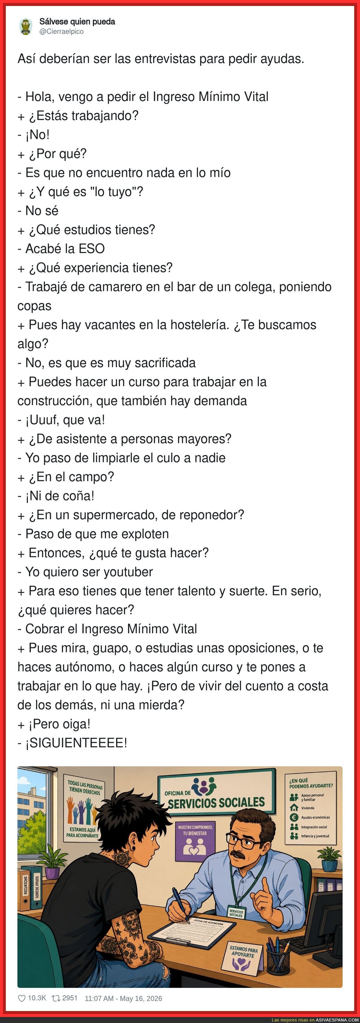 As&iacute; deber&iacute;an ser las entrevistas para conseguir ayudas