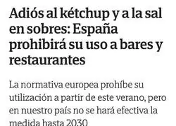 Espa&ntilde;a en 2030 a&uacute;n decidiendo si el k&eacute;tchup es un crimen de guerra o simplemente una recomendaci&oacute;n