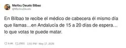 El m&eacute;dico de cabecera tiene m&aacute;s impuntualidad que yo viendo series, pero claro, eso s&iacute; es profesional