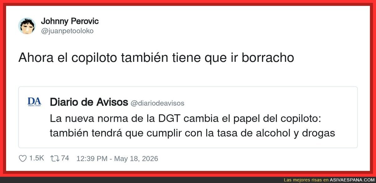 Vaya, se acab&oacute; la fiesta para el copiloto tambi&eacute;n