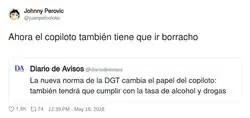 Vaya, se acab&oacute; la fiesta para el copiloto tambi&eacute;n