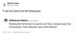Marchando una de blanqueamiento