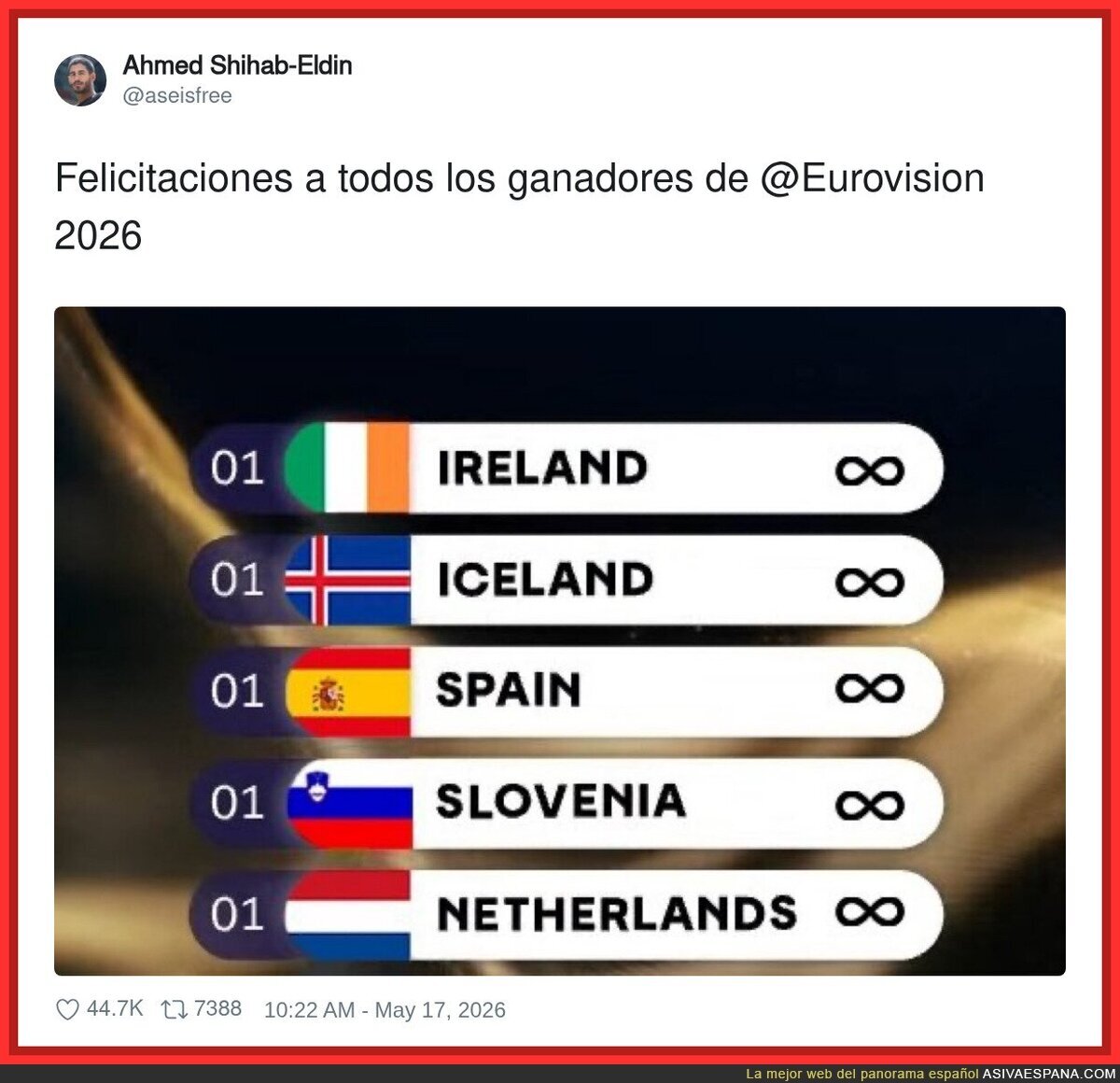Los verdaderos ganadores de Eurovision 2026