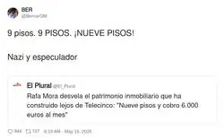 Cuando el especulador descubre que construir pisos es m&aacute;s rentable que trabajar honradamente