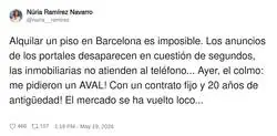 Cuando ni una presentadora famosa puede alquilar piso en Barcelona