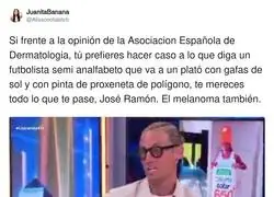 Cuando conf&iacute;as m&aacute;s en un futbolista con pinta de ir a un chiringuito que en m&eacute;dicos de verdad