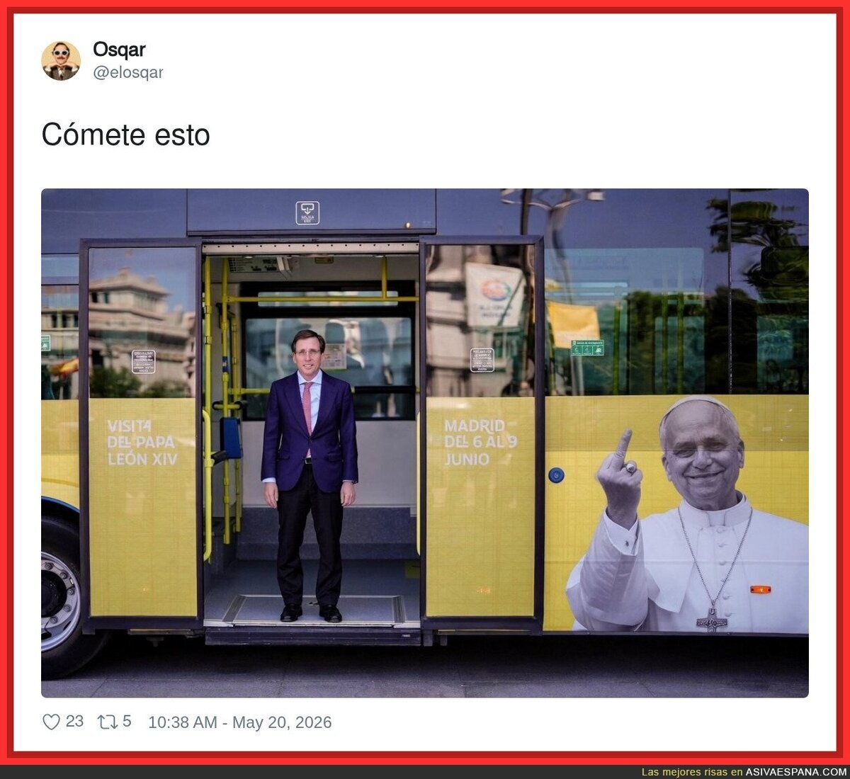 Cuando el autob&uacute;s lo tiene claro