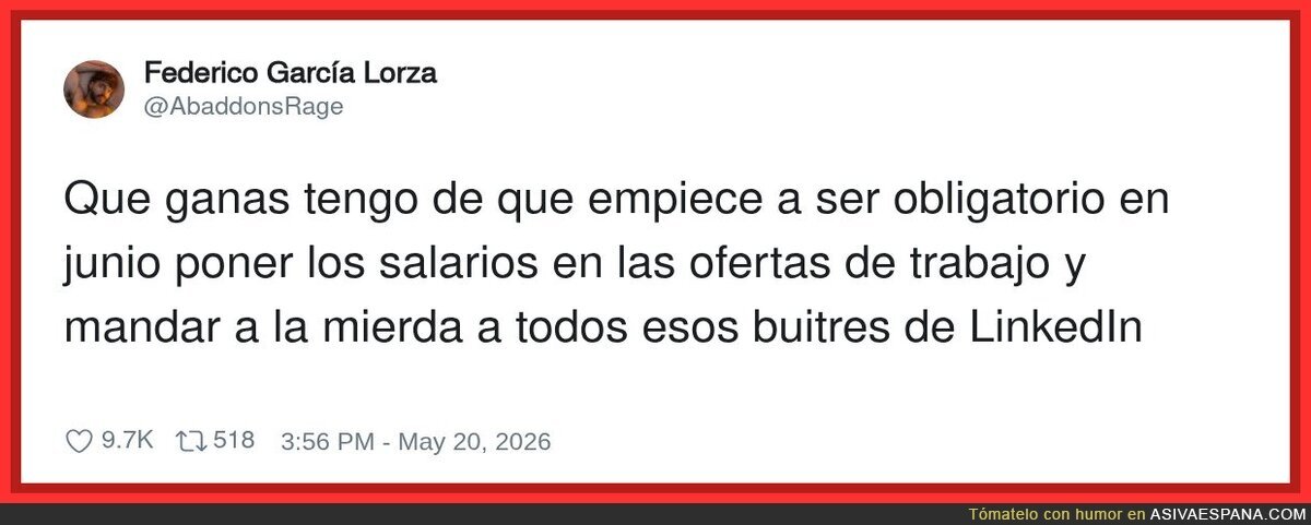 LinkedIn va a arder en junio, que avisen a los bomberos