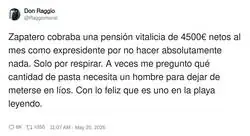 Yo con 4500 netos al mes estoy tan feliz