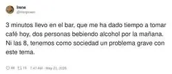 Lo del alcoholismo en nuestro pa&iacute;s est&aacute; muy generalizado