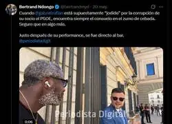 Mondongo acechando durante horas a Gabriel Rufi&aacute;n, para terminar siendo troleado