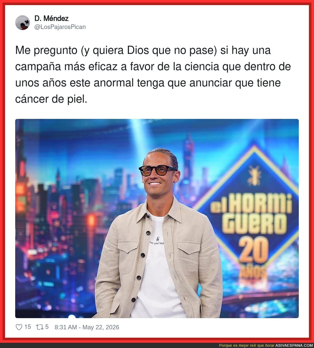Se&ntilde;ores, mejor que no hagan caso a un futbolista hablando de sanidad