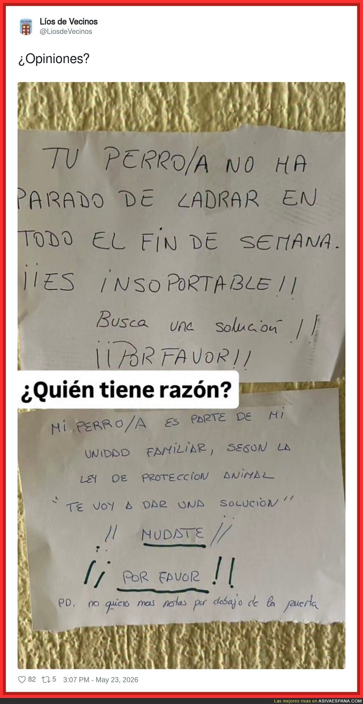 Cuando tu perro argumenta mejor que t&uacute; en Twitter