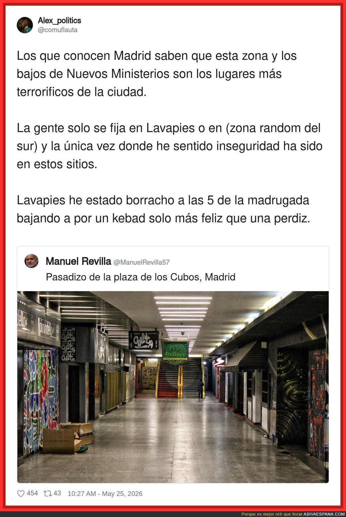 La foto grita peligro