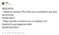 As&iacute; es, la banca rescatada mientras Zapatero se lleva la culpa de todo