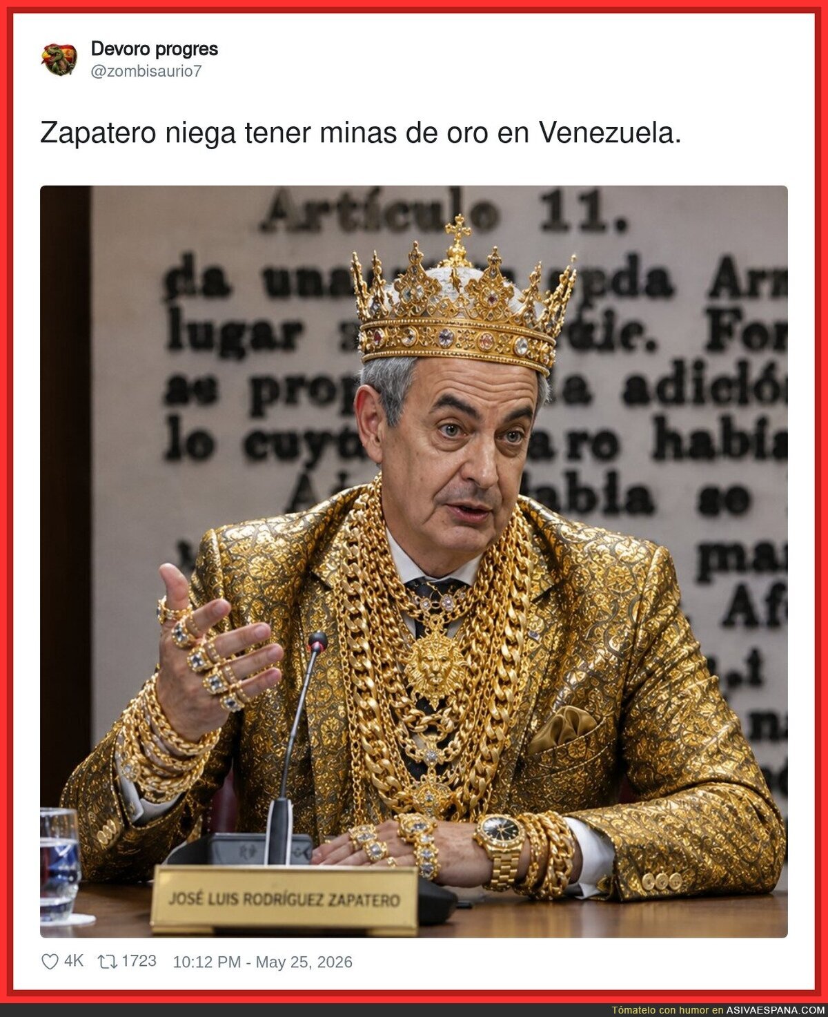 Cuando dices que no tienes dinero pero la gente te ve as&iacute;