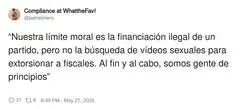 Ah s&iacute;, claro, la moral tiene l&iacute;nea de atenci&oacute;n al cliente