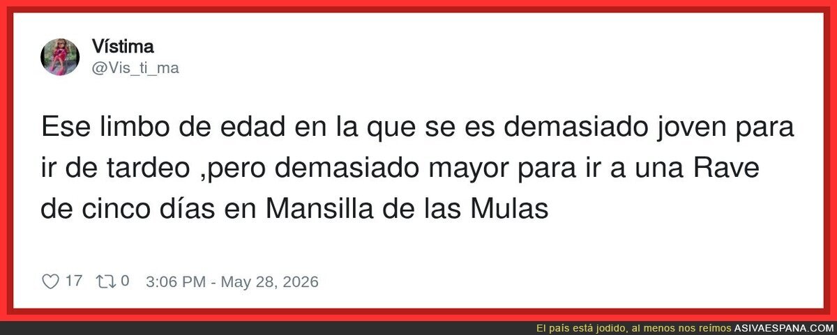 La edad perfecta para estar en el sof&aacute;