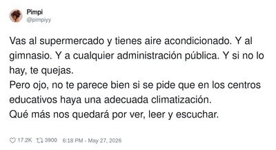 Luego se gastan 5000 pavos en comprar ipads, pero no aires
