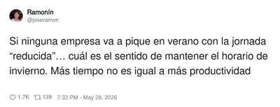 M&aacute;s tiempo no es igual a m&aacute;s productividad