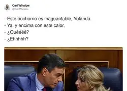 Este bochorno es inaguantable, Yolanda