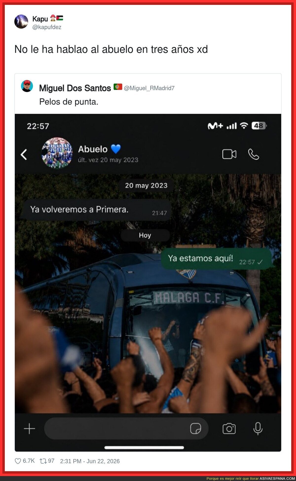 Mucho colgar gracietas en internet pero al abuelo ni p&iacute;o desde 2023