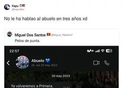 Mucho colgar gracietas en internet pero al abuelo ni p&iacute;o desde 2023