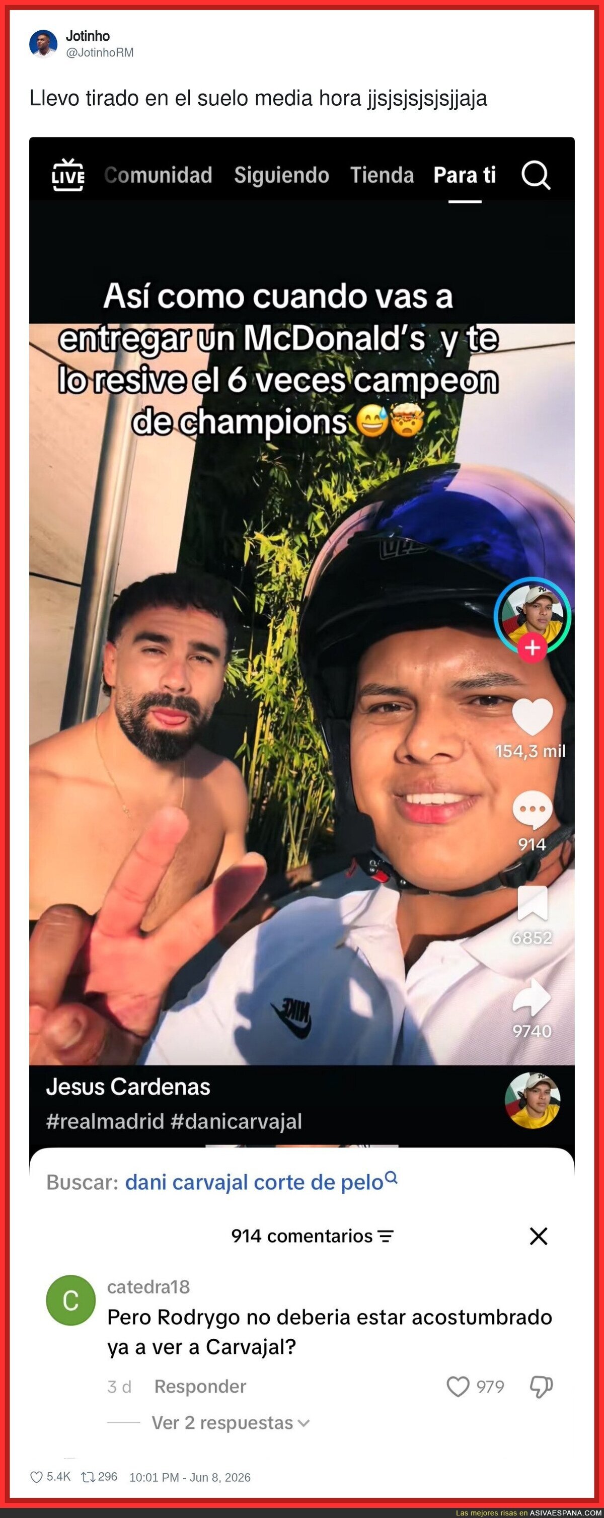Llevo tirado en el suelo media hora jjsjsjsjsjsjjaja