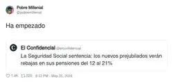 La Seguridad Social nos va a dejar a todos en la ruina y nosotros aqu&iacute; viendo series en Netflix