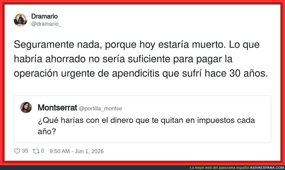 Espa&ntilde;a resumida en dos tweets