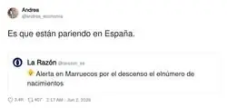 Marruecos alerta por descenso de nacimientos mientras aqu&iacute; estamos de record