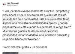 Espera, &iquest;me est&aacute;s diciendo que despu&eacute;s de todo ese mon&oacute;logo motivacional el caf&eacute; sigue costando 1&euro;?