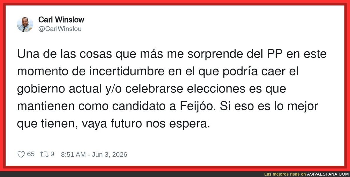 Si lo piensas es de risa, &iquest;no hay nadie m&aacute;s competente en todo el PP?