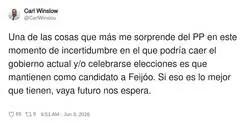 Si lo piensas es de risa, &iquest;no hay nadie m&aacute;s competente en todo el PP?