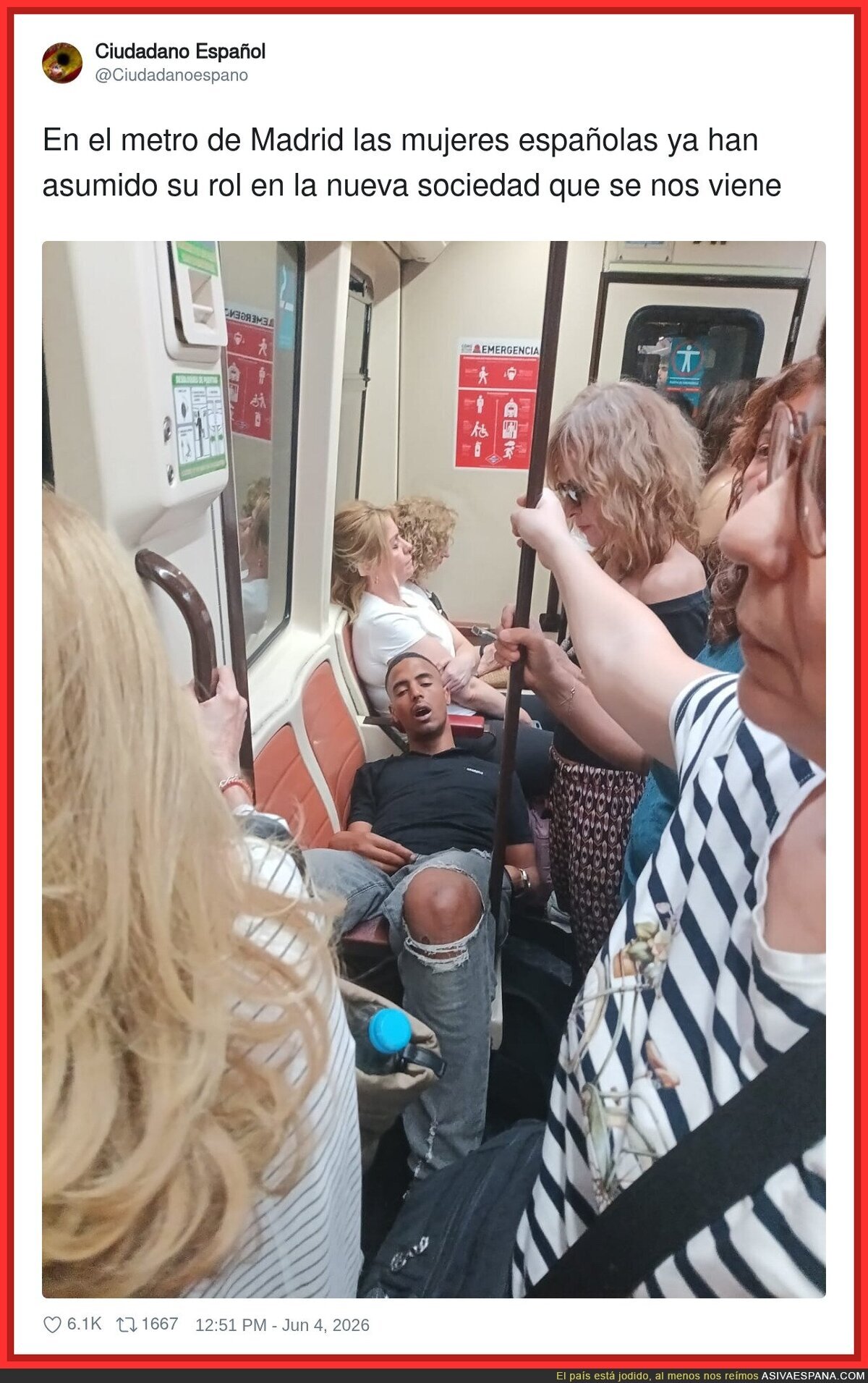 En el metro de Madrid las mujeres espa&ntilde;olas ya han asumido su rol en la nueva sociedad que se nos viene