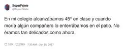 Es que ahora ten&eacute;is la piel muy fina