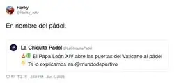 En el nombre del P&aacute;del