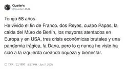 A la izquierda: creando pobreza desde 1975