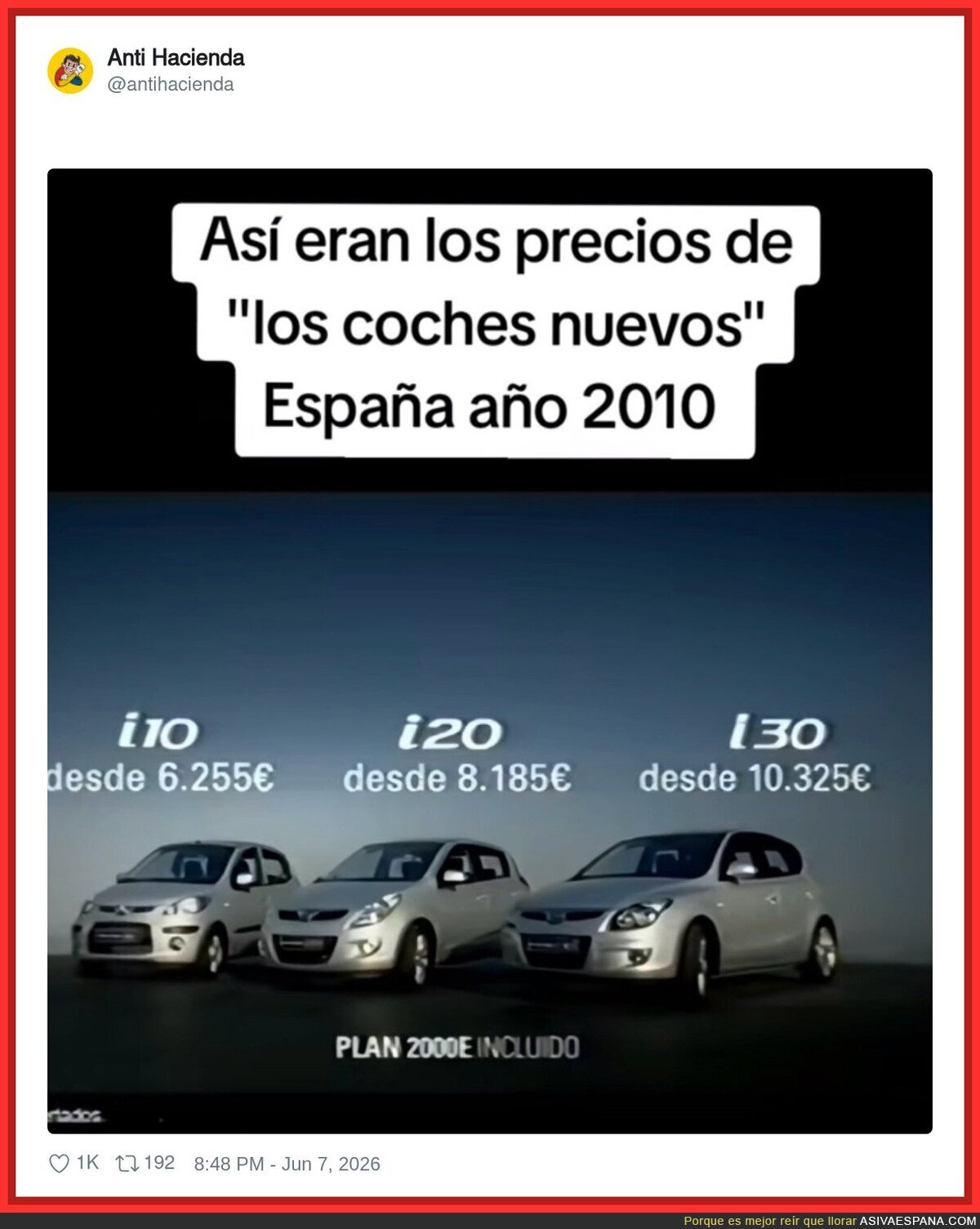 Busca ahora los precios y ponte a llorar
