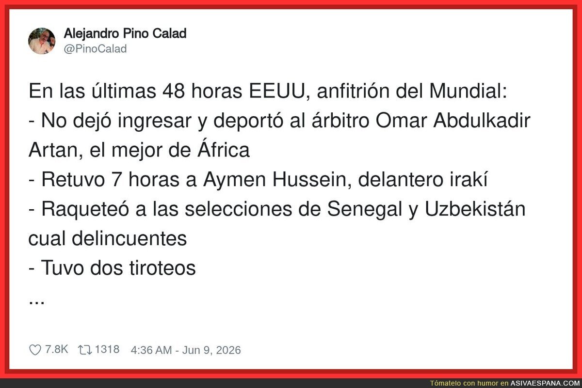 El anfitri&oacute;n del Mundial dando m&aacute;ster class de c&oacute;mo no organizar un evento