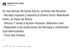 El anfitri&oacute;n del Mundial dando m&aacute;ster class de c&oacute;mo no organizar un evento