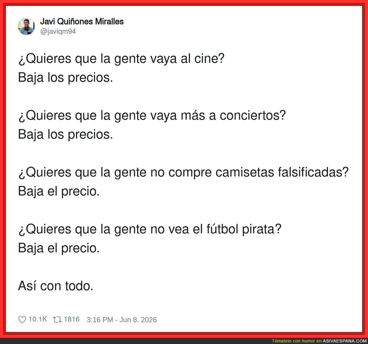 La soluci&oacute;n a todo en este pa&iacute;s: bajar precios, como si fuera tan f&aacute;cil