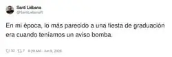 La nostalgia de cuando una bomba era lo m&aacute;s emocionante de la semana