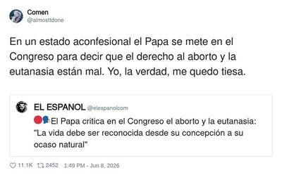 Estado aconfesional: pero el Papa viene a echarte la charla igualmente
