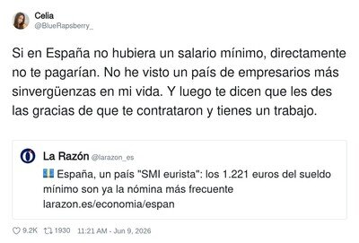 Los empresarios espa&ntilde;oles: "Deber&iacute;as estar agradecido de que te pago en euros"