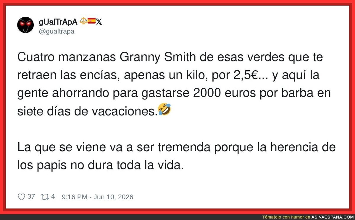 Los precios empiezan a no tener sentido alguno