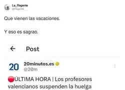 Vienen las vacaciones y los profes: 'es una interrupci&oacute;n estrat&eacute;gica', t&iacute;o, que me voy a la playa