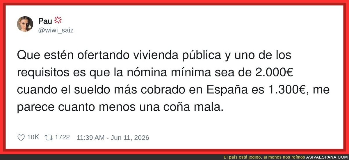 S&iacute;, claro, y luego me dicen que tengo que ser realista